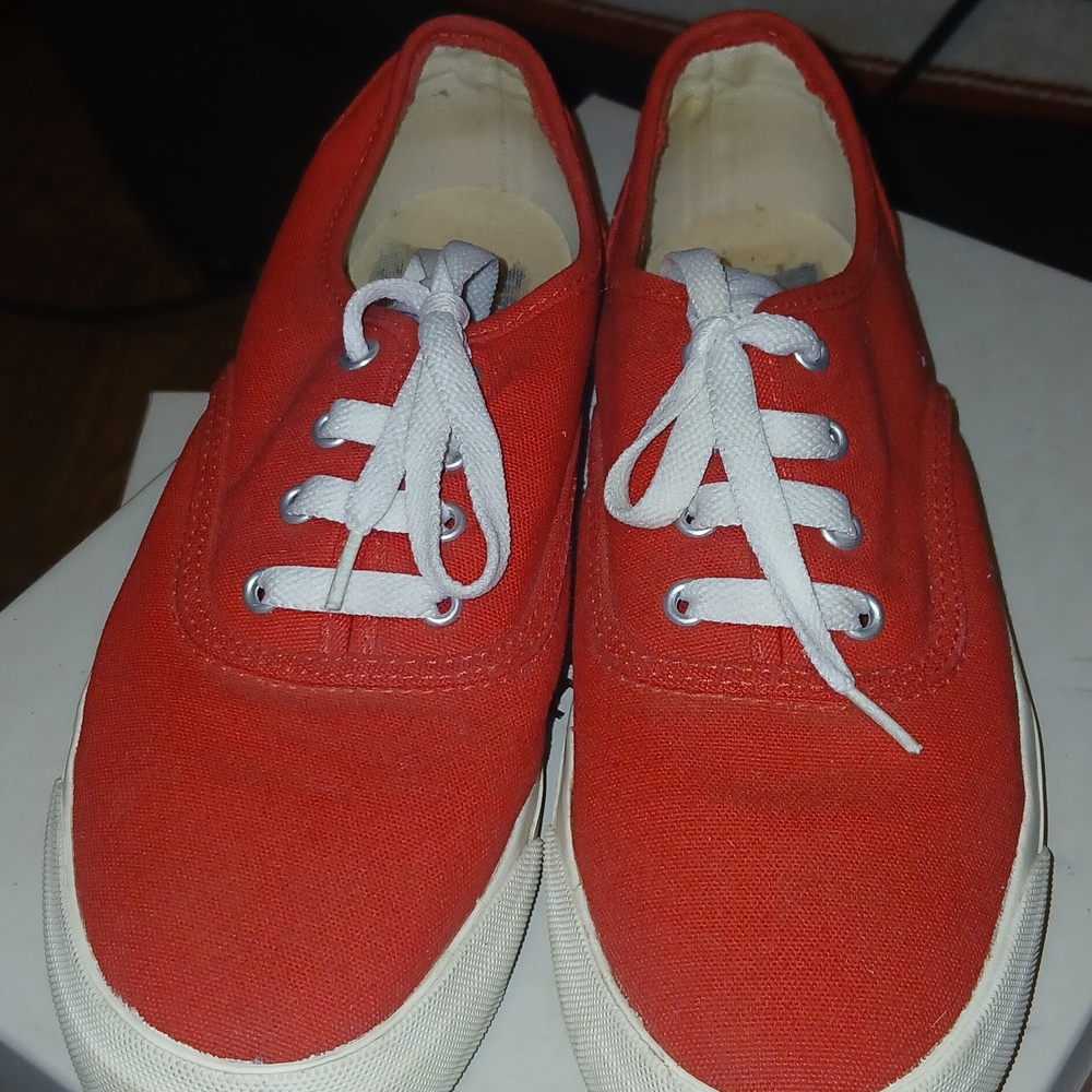 Classic Red Canvas Sneakers